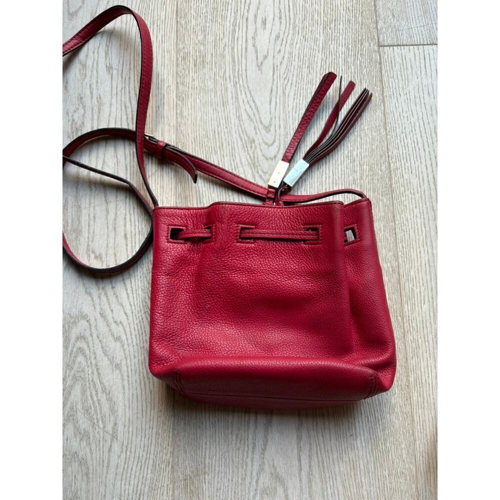 Kate Spade Tiny Cooper Red Pebbled Leather Crossbody Bag with COA - Picture 3 of 14